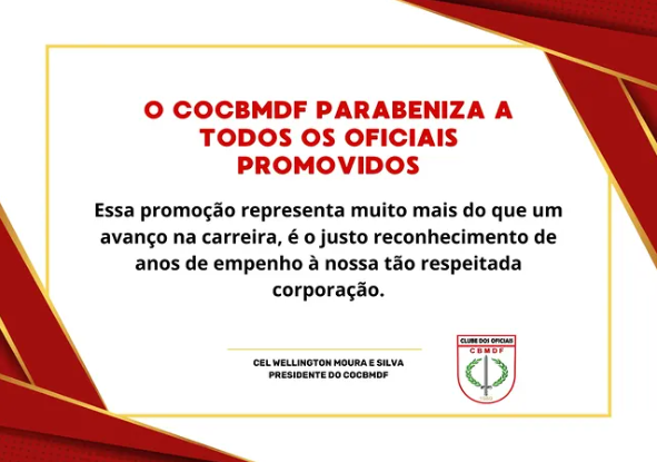 Comunicado aos Oficiais Promovidos